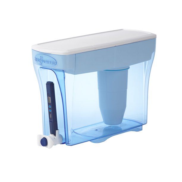 Photo 1 of ZeroWater® 23 Cup Ready-Pour® Water Dispenser with Water Quality Meter - Blue
