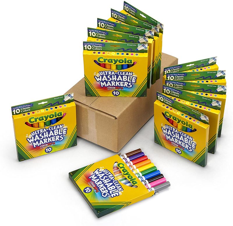 Photo 1 of Crayola Ultra Clean Broad Line Markers 11 pk 