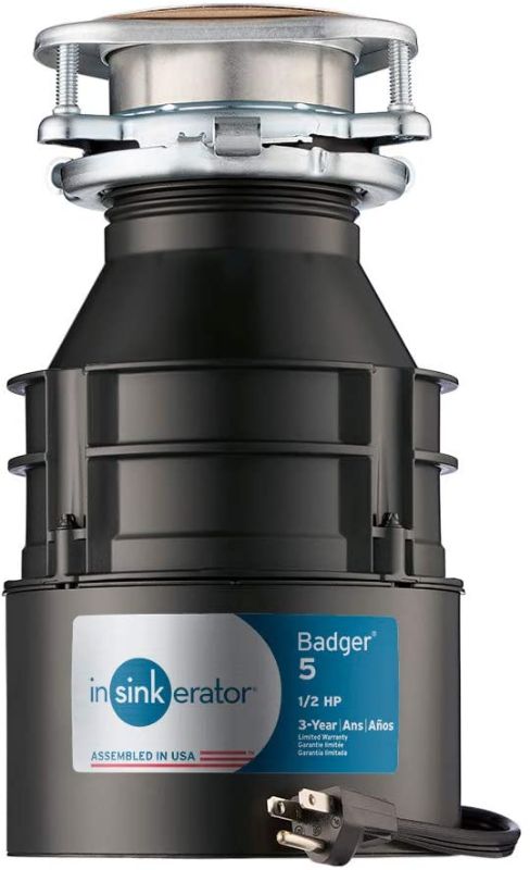Photo 1 of Badger 5 Standard Series 1/2 HP Continuous Feed Garbage Disposal