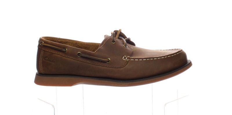 Photo 1 of Clarks Port View Mahogany Leather Boat Shoes Size 10 (2084180)
