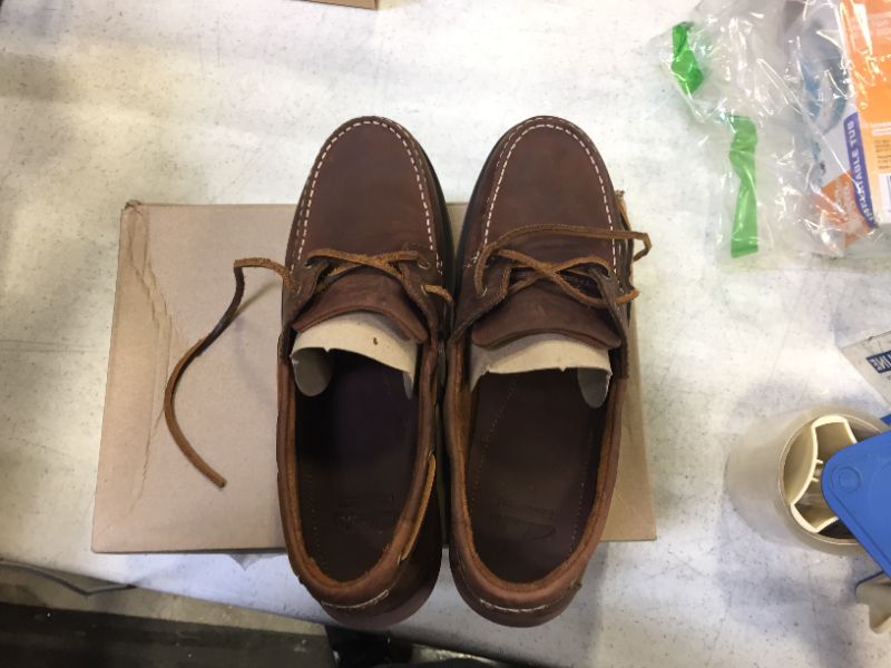 Photo 4 of Clarks Port View Mahogany Leather Boat Shoes Size 10 (2084180)
