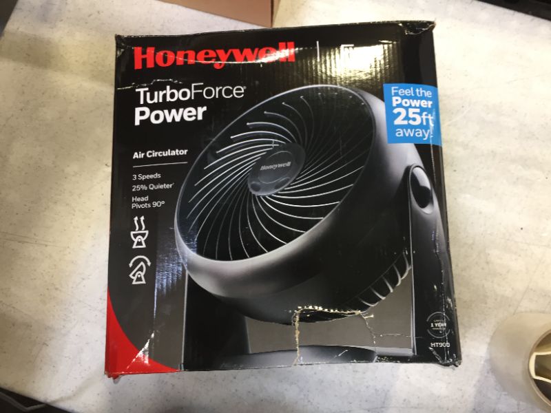 Photo 2 of Honeywell HT-900 TurboForce Air Circulator Fan Black, Small
