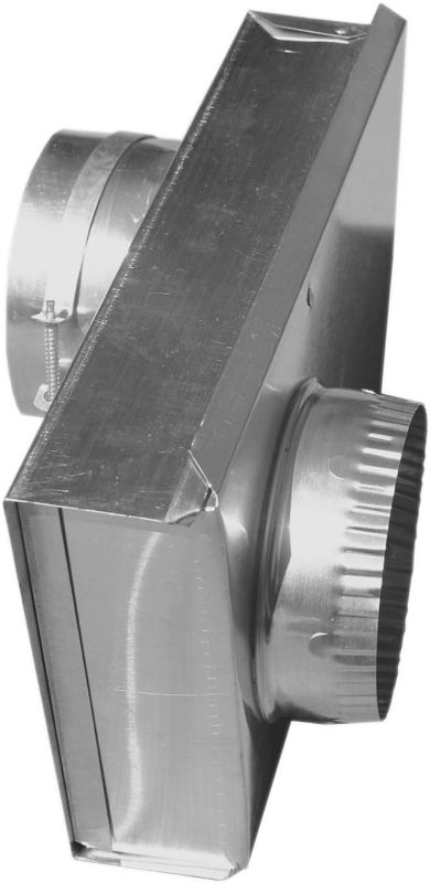 Photo 1 of Builder's Best 084149 Galvanized Steel Roof Vent Cap with Removable Screen & Damper, Adjustable 0-5" Length, Aluminum
