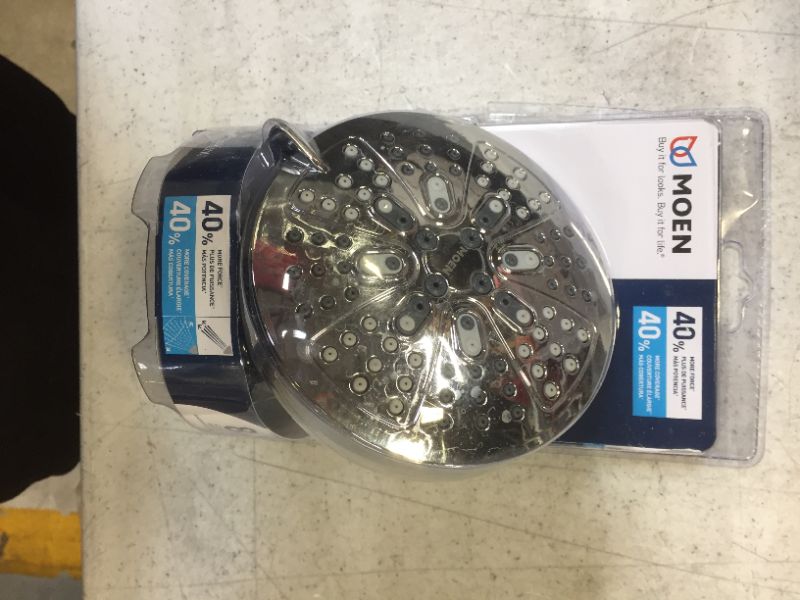 Photo 1 of HydroEnergetix 8-Spray 4.75 in. Single Wall Mount Fixed Adjustable Shower Head in Chrome