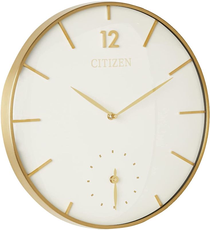 Photo 1 of Citizen Oversized Gold-Tone Wall Clock - CC2034