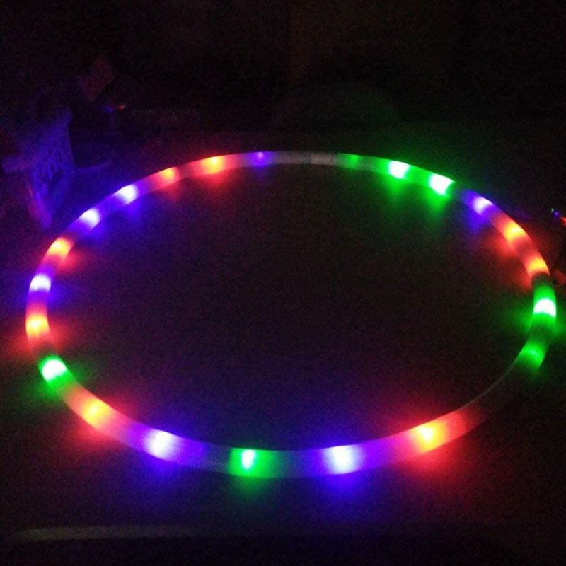 Photo 1 of  PC Light-Up LED Hoop,Exercise Hoop,36 inch Glow-in-The-Dark Fitness and Dance Hoop for Adults and Kids,Led Light Hoop,Led Dance Hoop,Rolling Ring for Fitness Sports Home Exercise Tools,Color Random