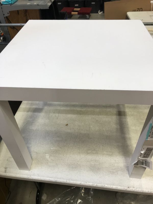 Photo 2 of 20 inches wide 17 inches high color white table 