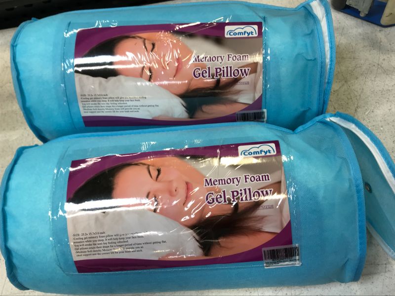 Photo 3 of COMFY MEMORY GEL PILLOW 2 pack 