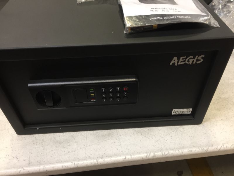 Photo 3 of AEGIS Digital Security Safe Box for Home Hotel Office Electronic Safes Lock Safe Box with Password and Key,0.57 Cubic Feet
