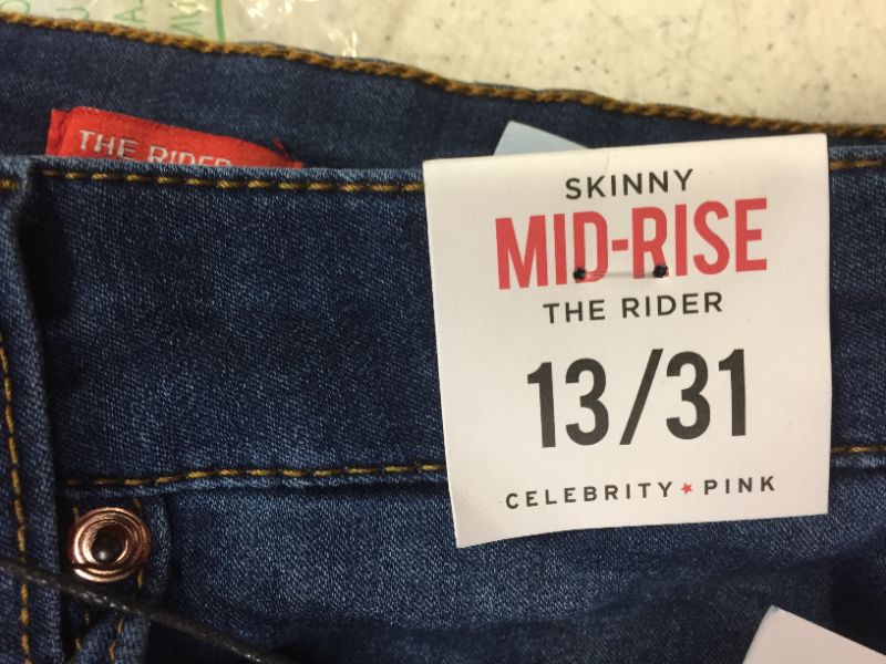 Photo 3 of celebrity pink the rider jeans color blue size 13 W 31 L 