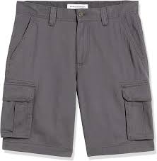 Photo 1 of Amazon Essentials Men's Classic-Fit 10” Cargo Short color dark beige size 38 