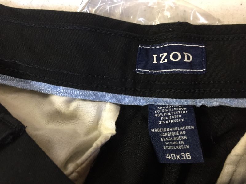 Photo 3 of IZOD Men's Big and Tall Performance Stretch Pleated Pant  40 W 36L 
