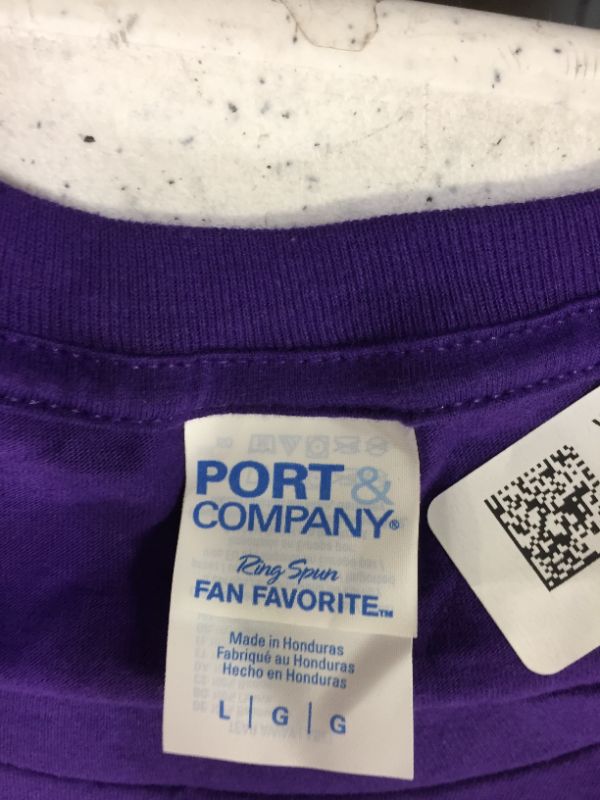 Photo 1 of graphic tee color purple size large men 