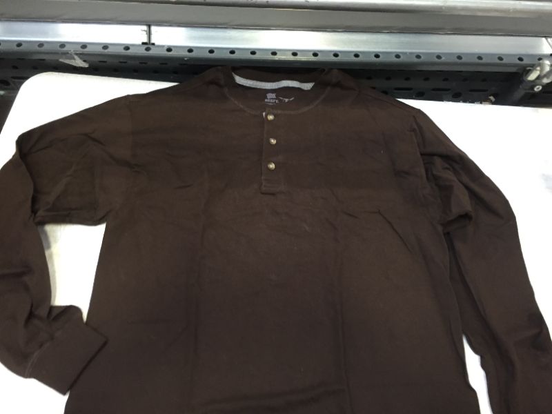 Photo 1 of mens long sleeve color brown size large 