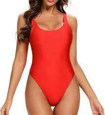 Photo 1 of Dixperfect Women's Retro 80s/90s Inspired High Cut Low Back One Piece Swimwear Bathing Suits size medium 