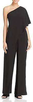 Photo 1 of Adrianna Papell Women's One Shoulder Crepe Melania Jumpsuit
