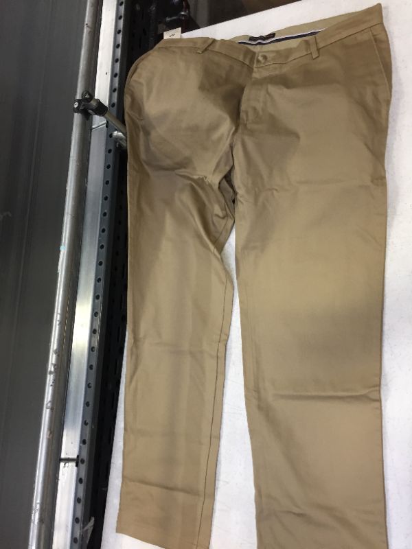 Photo 2 of Dockers Men's Straight Fit Signature Lux Cotton Stretch Khaki Pant color beige size 38 W 34 L 
