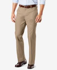 Photo 1 of Dockers Men's Straight Fit Signature Lux Cotton Stretch Khaki Pant color beige size 38 W 34 L 

