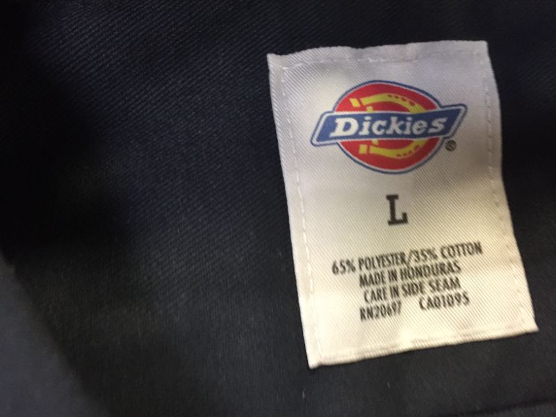 Photo 3 of Dickies Men's Long-Sleeve Work Shirt color black size large 
