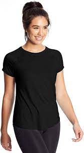 Photo 1 of champions shirt color black women plain size small 