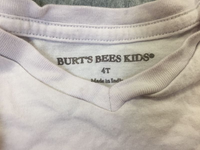 Photo 1 of burt's bees kids clothes shirts 3 pack size 4T