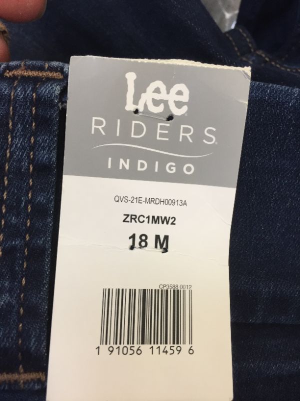 Photo 2 of Riders by Lee Indigo Women’s Pull On Waist Smoother Boot Cut Jean size 18 M 