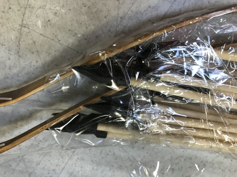 Photo 1 of Adventure Awaits! - 2-Pack Handmade Girls Wooden Bow and Arrow Set - 20 Wood Arrows and 2 Quivers - for Outdoor Play
