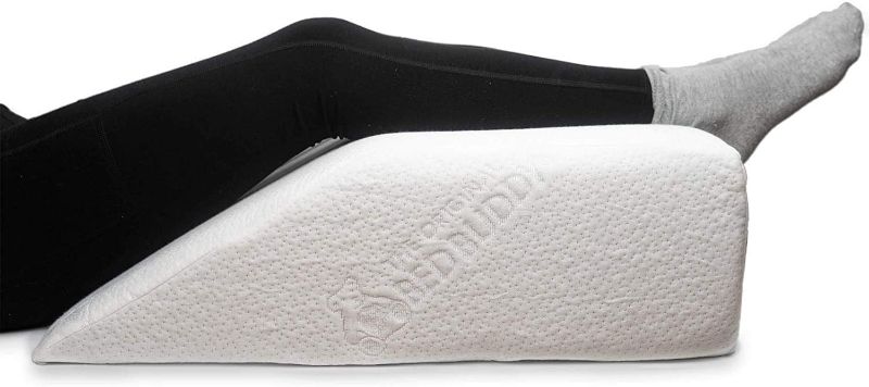 Photo 1 of Bed Buddy Leg Pillow Foam Wedge, 7.5 Inch - Leg Elevation Pillow With Memory Foam Top - Leg Pillow For Lower Back Pain and Sciatica Pillow For Sleeping
