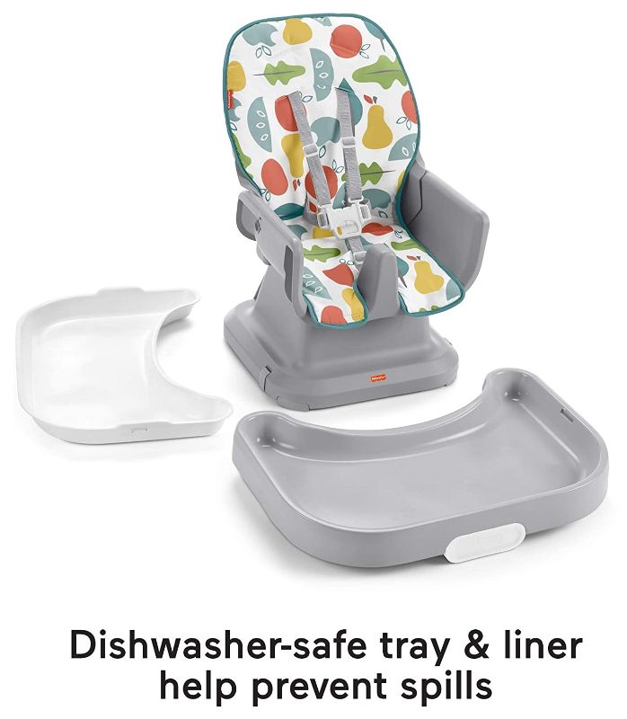 Photo 1 of Fisher-Price Spacesaver Simple Clean High Chair Pearfection, Portable Baby-to-Toddler Dining Chair and Booster Seat with Easy Clean Up Features 

