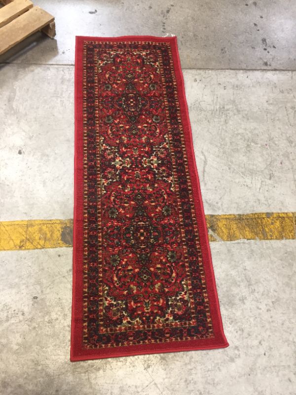 Photo 1 of 57"X20" RED RUNNER RUG