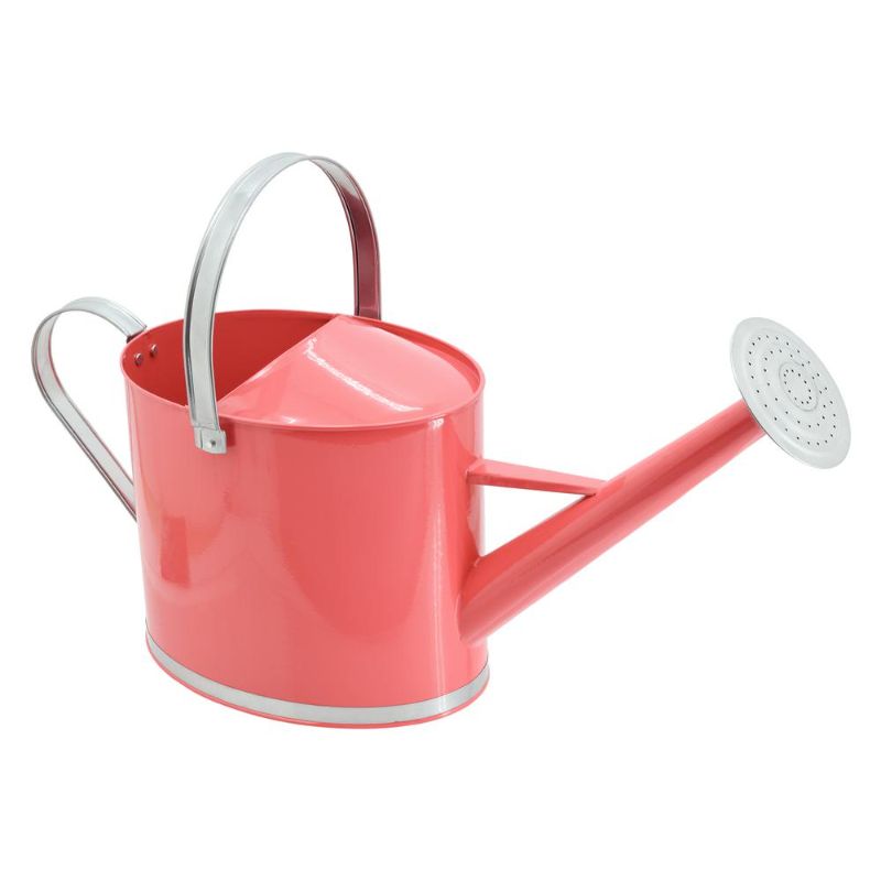 Photo 1 of Chic 1.8 Gal. Coral Metal Watering Can