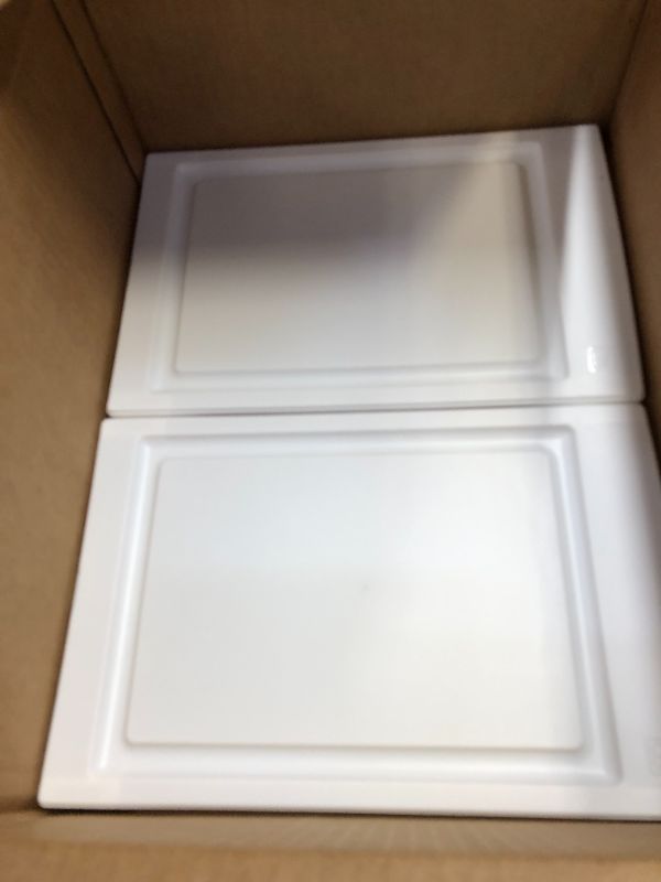 Photo 1 of IRIS 4pk Small Stacking Drawer White--- hard to stick together