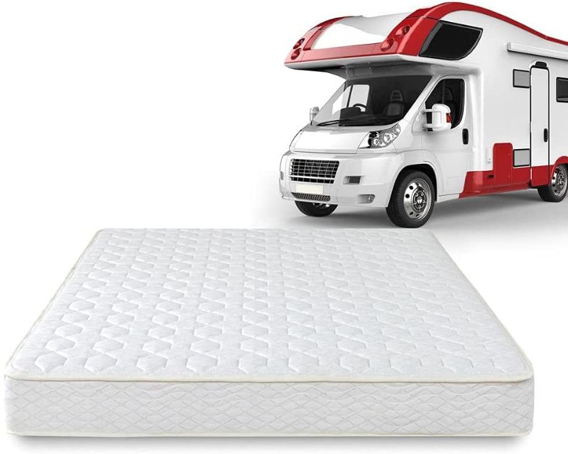 Photo 1 of Zinus 8 Inch Foam and Spring RV Mattress / Short Queen Size for RVs, Campers & Trailers / Mattress-in-a-Box
