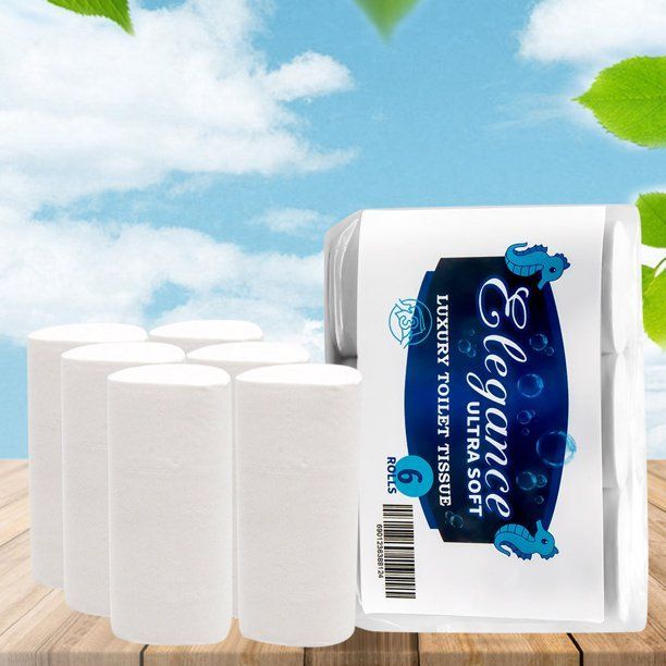 Photo 1 of --look closely these aren't on actual rolls-- 20 PACKS OF: Haswue 6 Rolls Toilet Paper Soft Strong Toilet Tissue Home Kitchen 3-Ply for Daily Use, 120 ROLLS TOTAL 