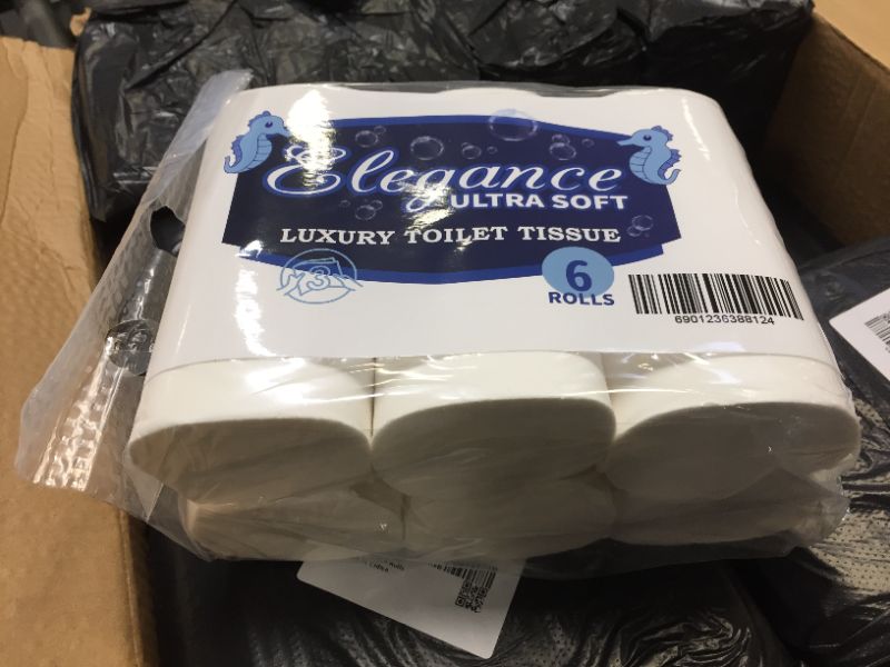 Photo 2 of --look closely these aren't on actual rolls-- 20 PACKS OF: Haswue 6 Rolls Toilet Paper Soft Strong Toilet Tissue Home Kitchen 3-Ply for Daily Use, 120 ROLLS TOTAL 