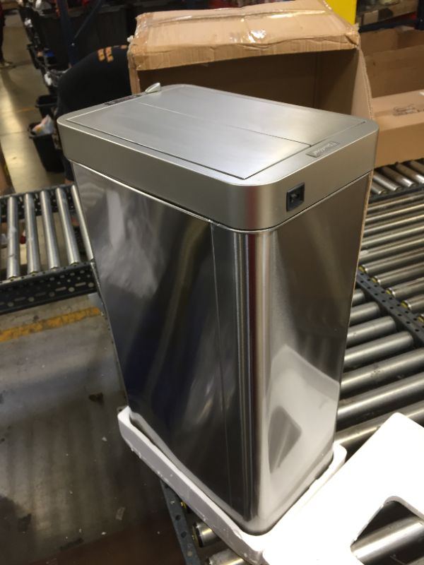 Photo 1 of 18 gallon stainless steel trashcan