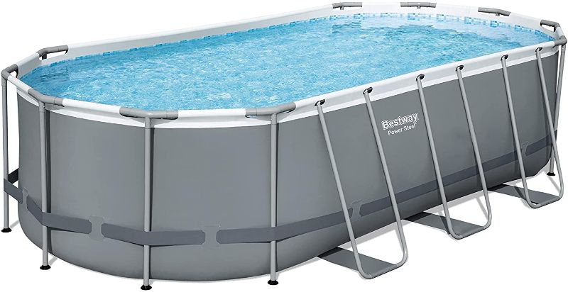 Photo 1 of Bestway Power Steel 18' x 9' x 48" Oval Pool Set
