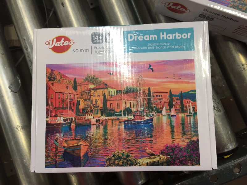 Photo 2 of VATOS Jigsaw Puzzles 1000 Pieces Adults | Dreamful Harbor Puzzles Artwork | 27.5"x 20" Large Puzzle Game for Adults Kids Teens Jigsaws Puzzles 1000 Piece Family Entertainment Toys
