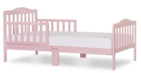 Photo 1 of Classic Design Blush Pink Toddler Bed
