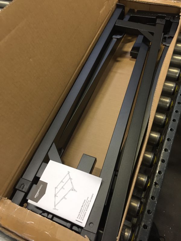 Photo 1 of Amazon Basics Metal Bed Frame, 9-Leg Base for Box Spring and Mattress - Full, 74.5 x 53.5-Inches, Tool-Free Easy Assembly
