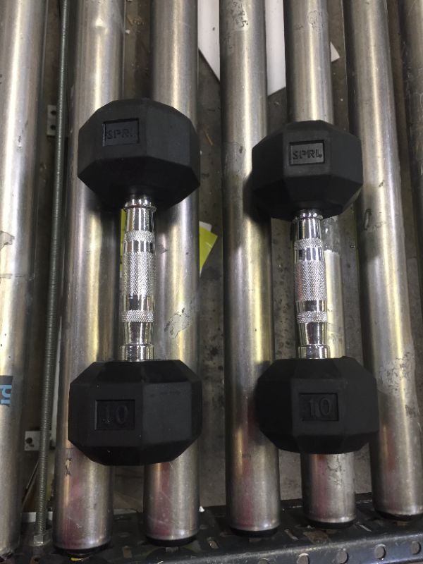 Photo 1 of 10 LB DUMBELLS 