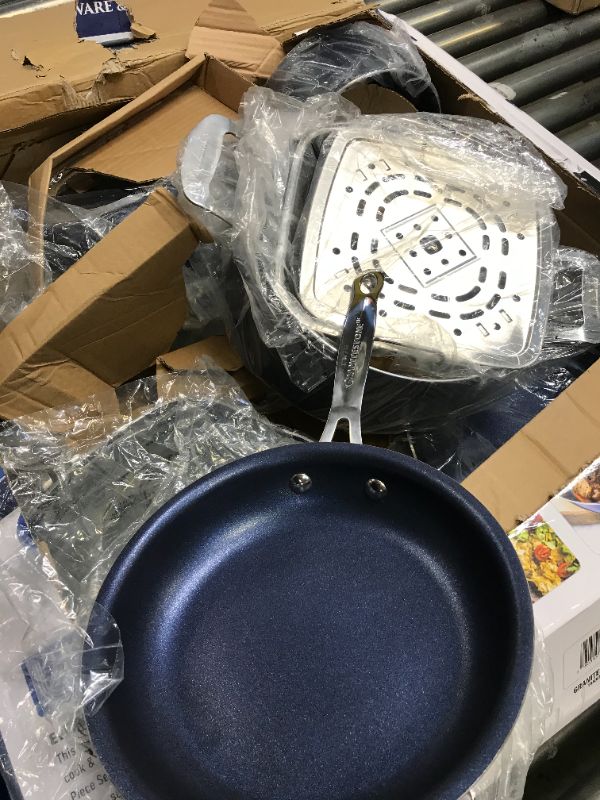 Photo 2 of Granitestone Blue Nonstick 20 Piece Cookware and Bakeware Set
