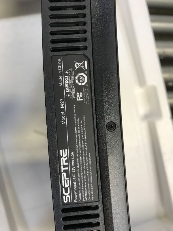 Photo 1 of DOESNT TURN ON, MISSING OTHER HALF OF POWER CABLE, PARTS ONLY, Sceptre Curved 27 Gaming Monitor up to 185Hz DisplayPort 144Hz HDMI Edge-Less AMD FreeSync Premium, Build-in Speakers Machine Black 2020 (C275B-1858RN)