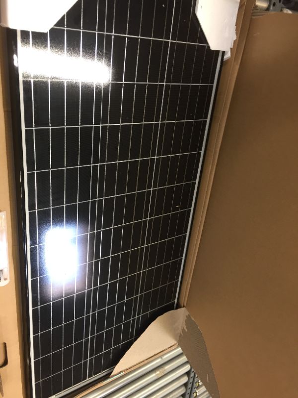 Photo 2 of 100-Watt 12-Volt Monocrystalline Black Frame Solar Panel with High Efficiency Module PV Power
