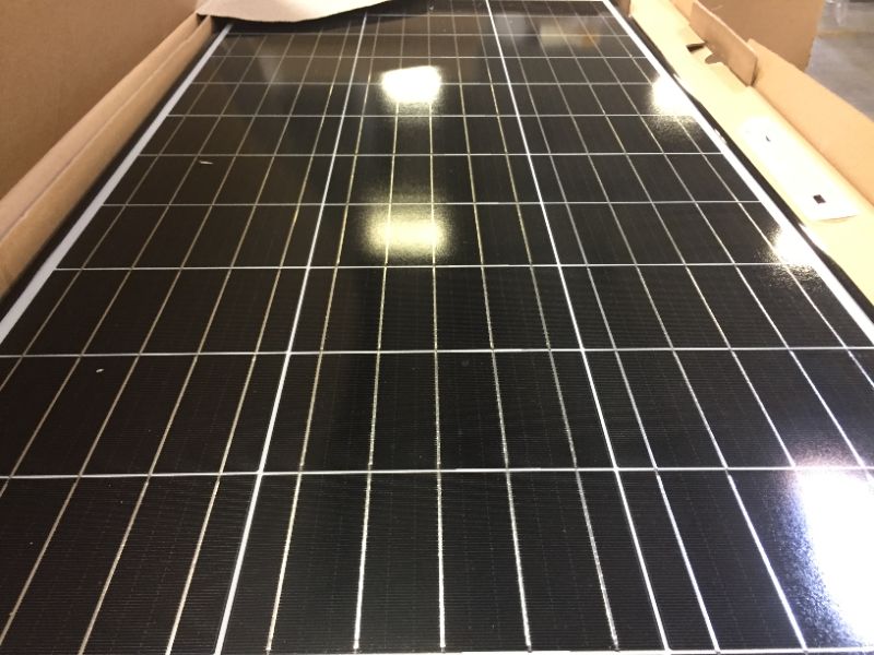 Photo 3 of 100-Watt 12-Volt Monocrystalline Black Frame Solar Panel with High Efficiency Module PV Power
