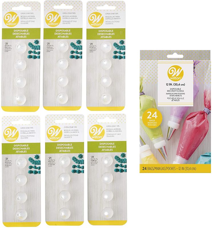 Photo 1 of 25pieces--wilton disposable open start  decoration set