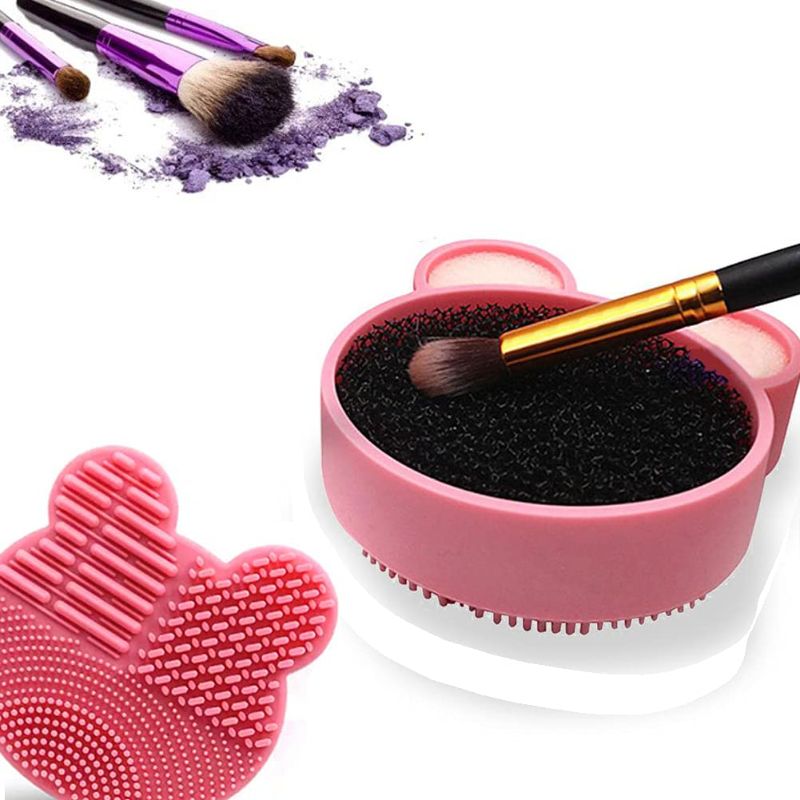 Photo 1 of 2pack---4pcs--- silicone brush cleaning mat