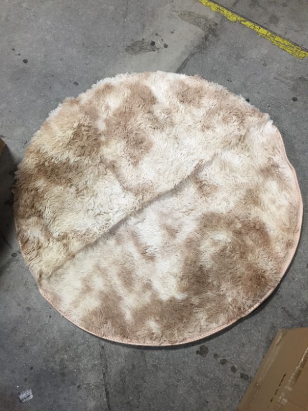 Photo 1 of 3' ROUND AREA RUG BROWN -- 2 PCK