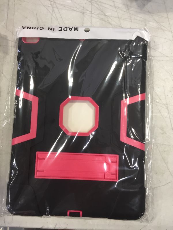 Photo 1 of 5 iPad 10.2 (2019) Pink and Black Case with Kickstand Bundle Set