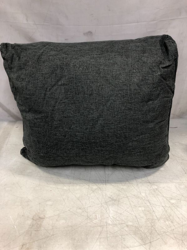 Photo 1 of 21x14 PILLOW CUSHION DARK GRAY WITH SIDE POCKETS/HOLDERS